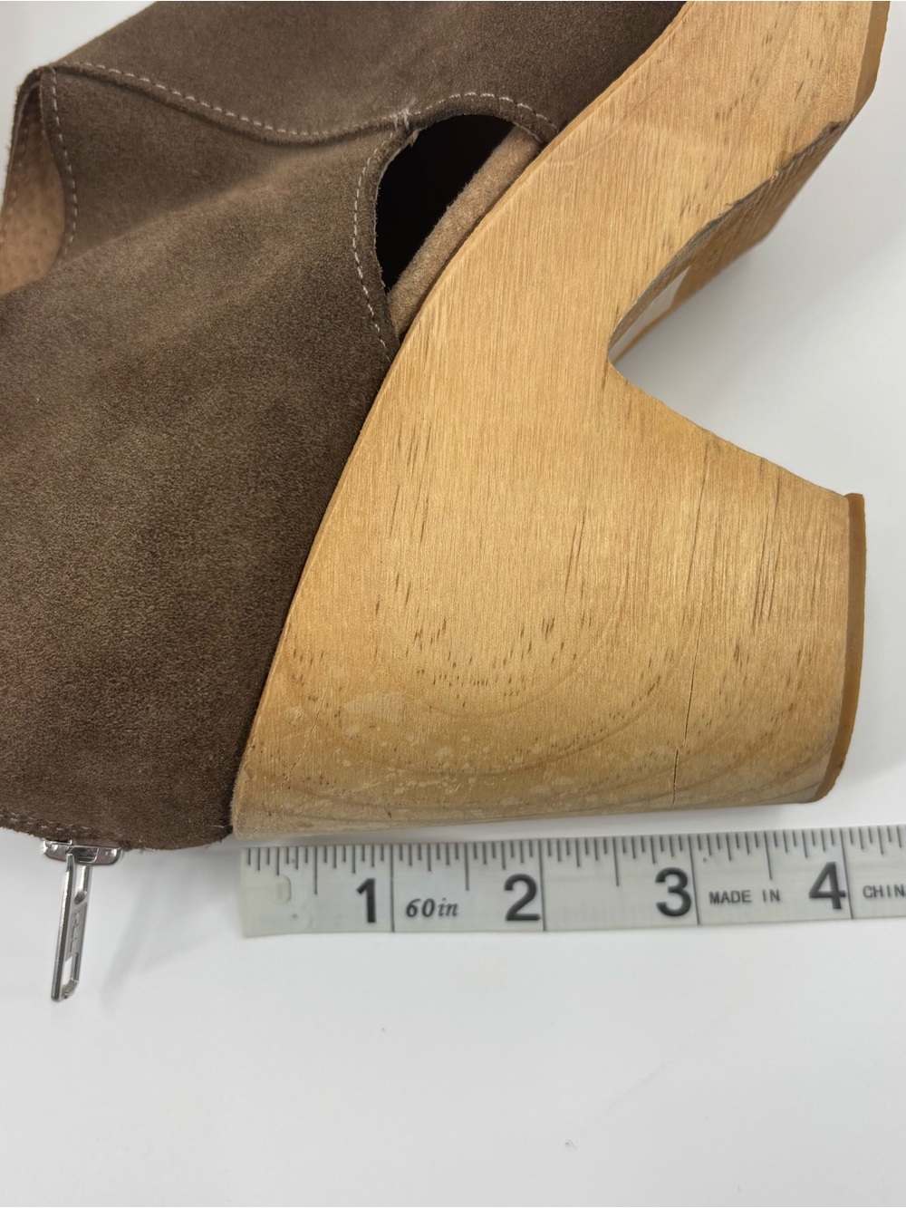 Free People Parker Clog Brown Nubuck Platform Shoe - Picture 11 of 16